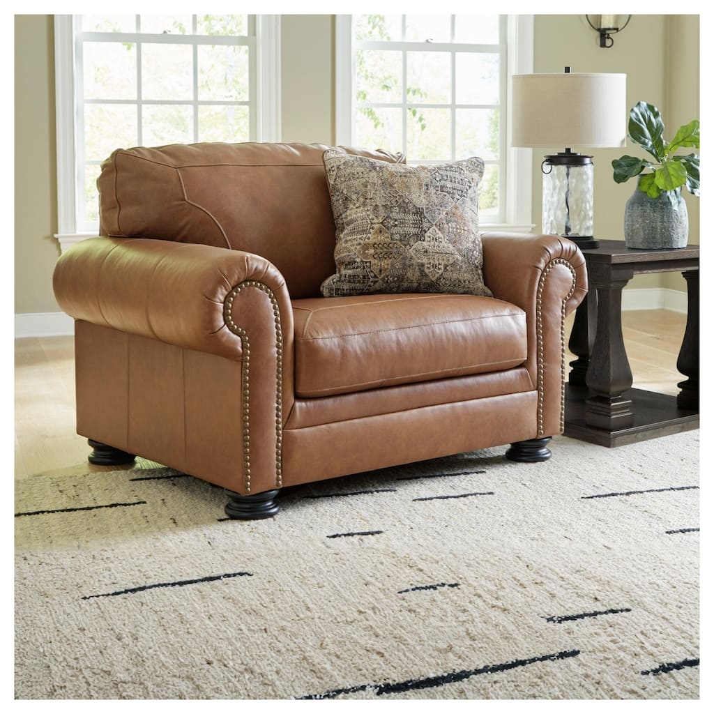 Signature Design by Ashley Carianna Caramel Oversized Chair - 54"W x 40"D x 40"H
