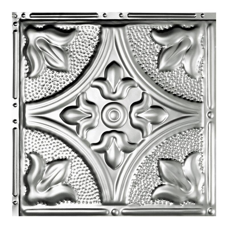 Great Lakes Tin Jamestown Lay-in Ceiling Tile - Unfinished - Sample