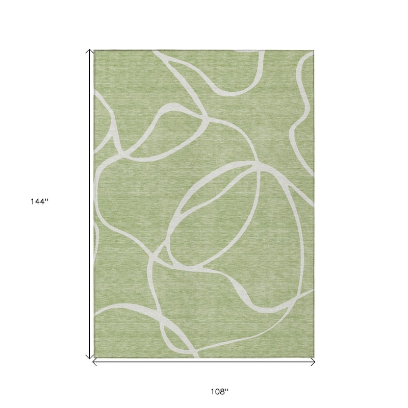 HomeRoots Abstract Transitional Rectangle Outdoor Rug