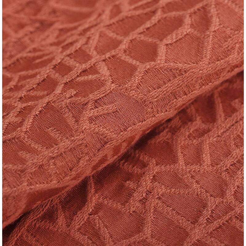 Peralta Jacquard Chenille Window Valance and Pillow Shell Set
