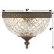 preview thumbnail 6 of 6, Crystorama 2 Light Crystal Flush Mount - 8"W x 8"H x 8"D