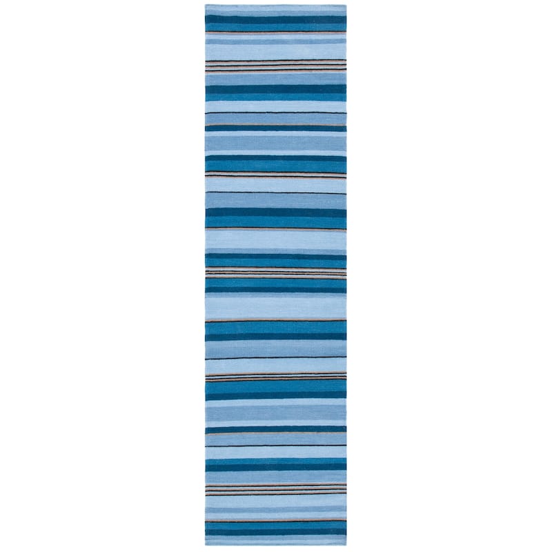 SAFAVIEH Handmade Striped Kilim Torrie Casual Wool Rug