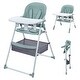 preview thumbnail 16 of 18, 2 In 1 Baby Highchairs with Foldable and Convertible Mint Green
