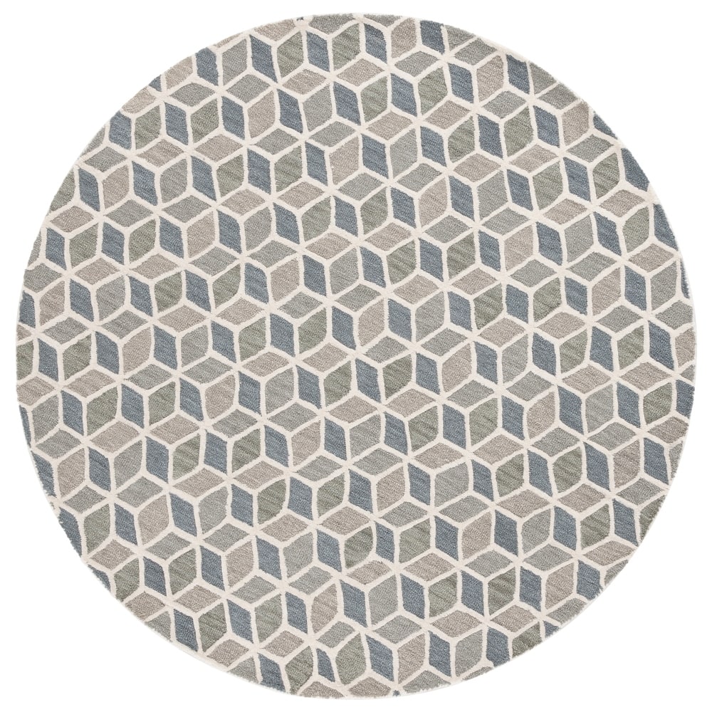 SAFAVIEH Handmade Ebony Yulia Modern Wool Rug