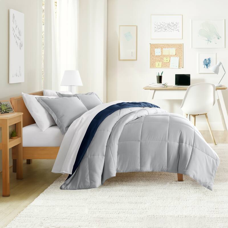 Simply Essential Dorm In A Bag Comforter, Sheet Set and Mattress Pad