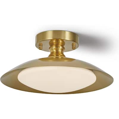 Led ceiling light brass hallway light metal, acrylic kitchen light