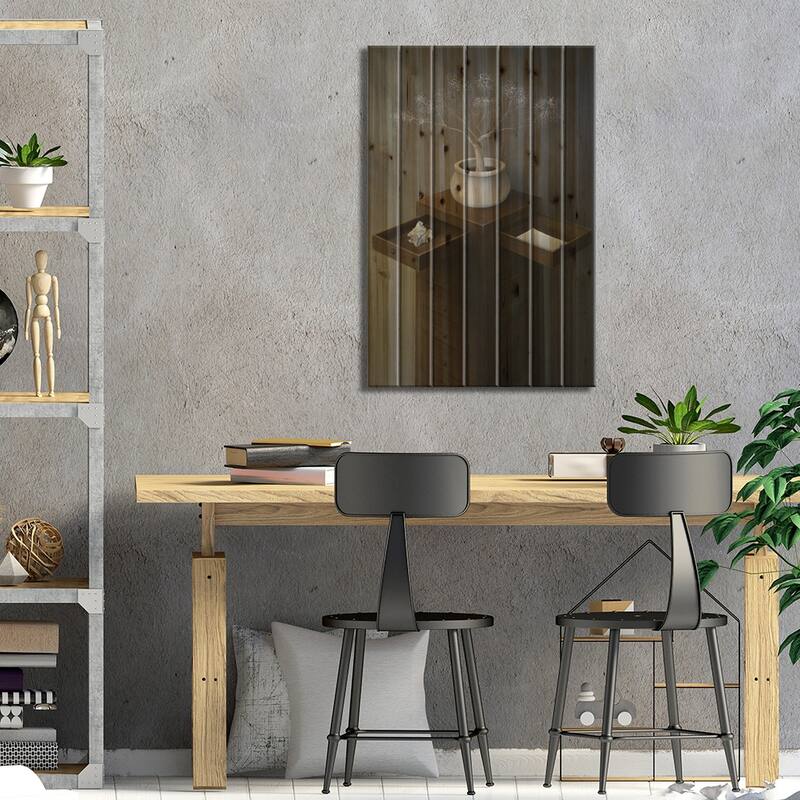 Growth Print On Wood by Marlene Llanes - Multi-Color