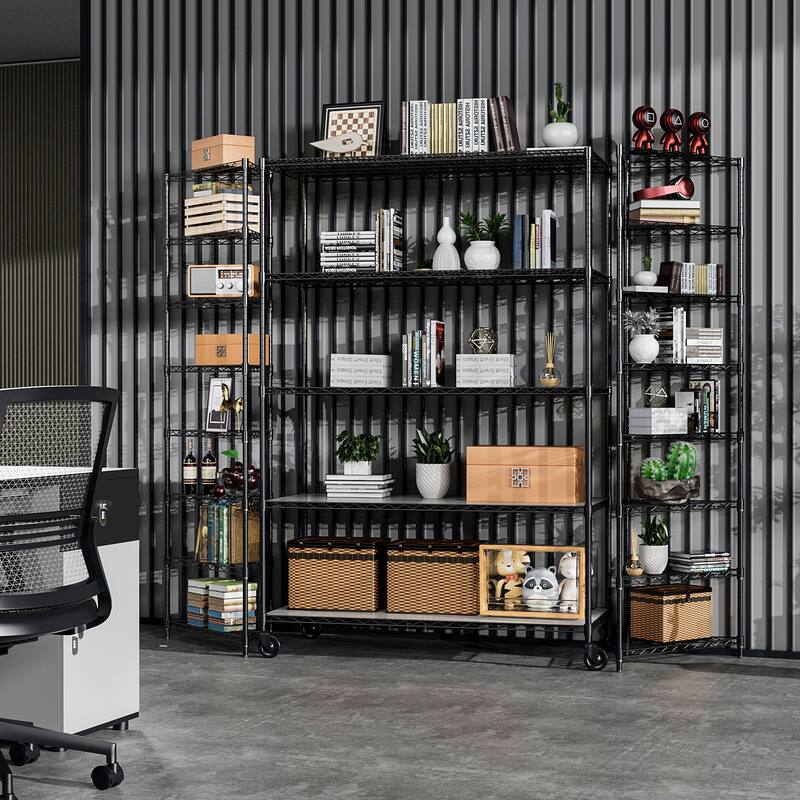 5 Tier metal storage rack with lining