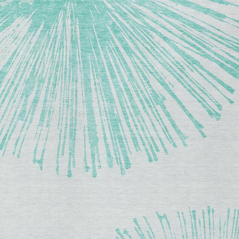 HomeRoots Abstract Transitional Rectangle Outdoor Rug