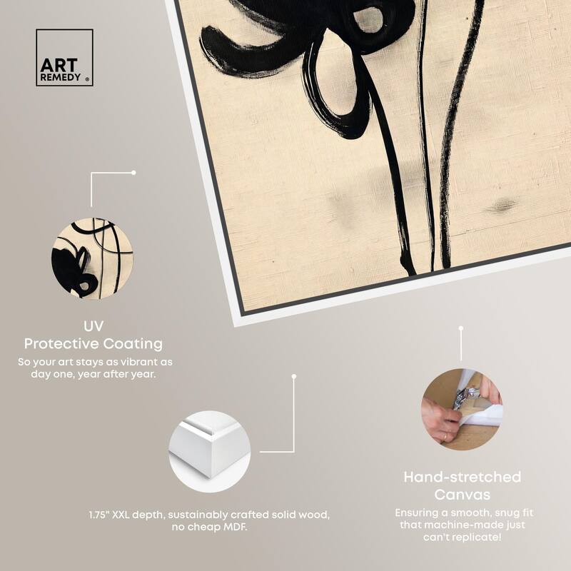 Florals in the Minimal I Canvas by Art Remedy