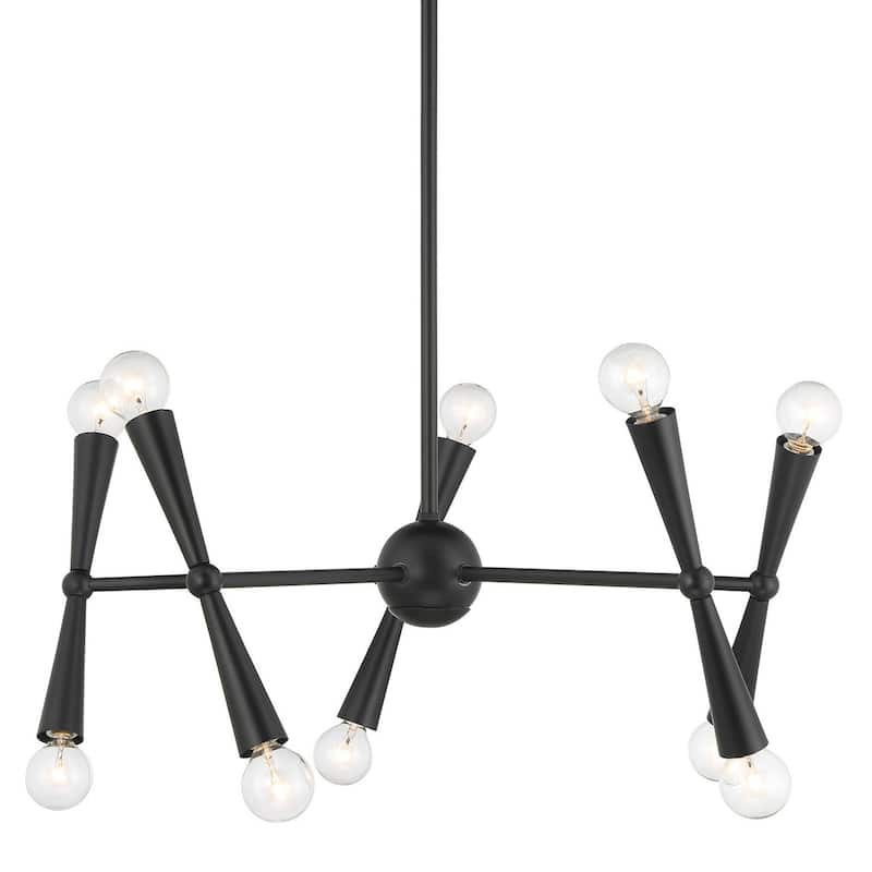 Bellevue SHCH39739 10 Light 24" Wide Sputnik Chandelier - Matte Black