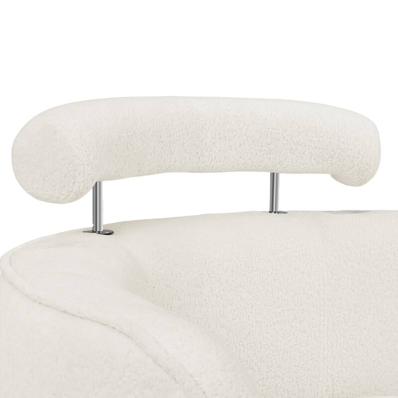 Set of 2 Comfortable Upholstered Swivel Chair with Soft Chenille and Wood Base