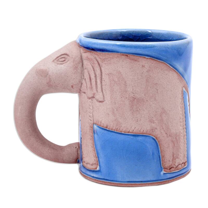 Novica Handmade Morning Joe Celadon Ceramic Mug