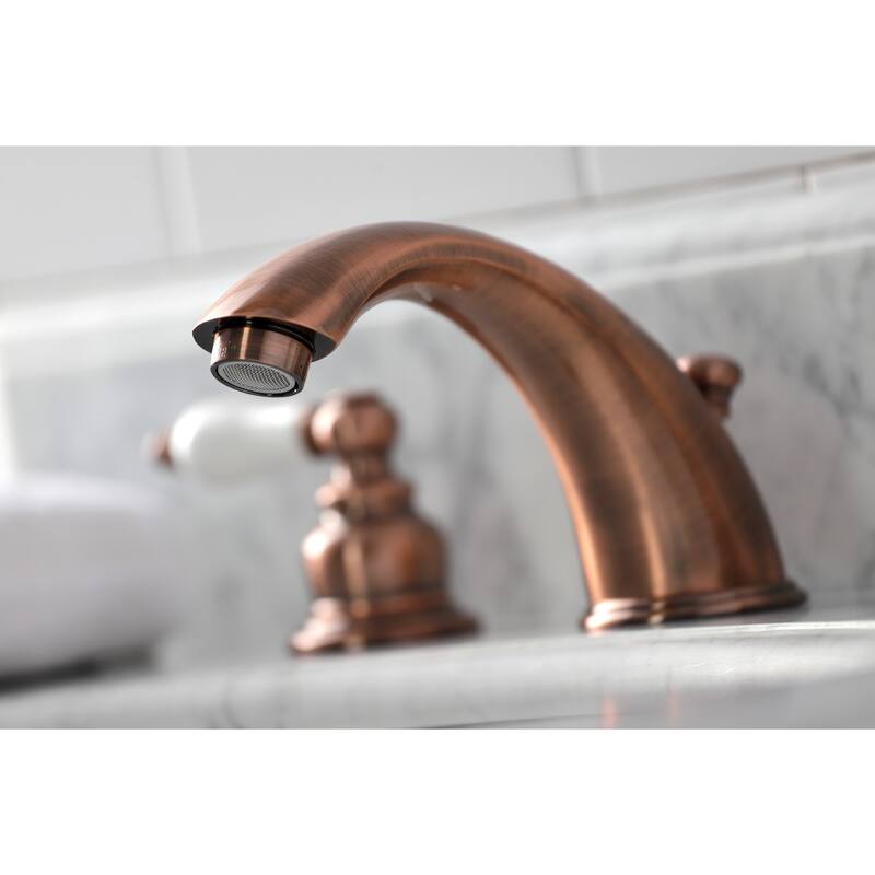 Magellan Widespread Bathroom Faucet with Retail Pop-Up in Antique Copper