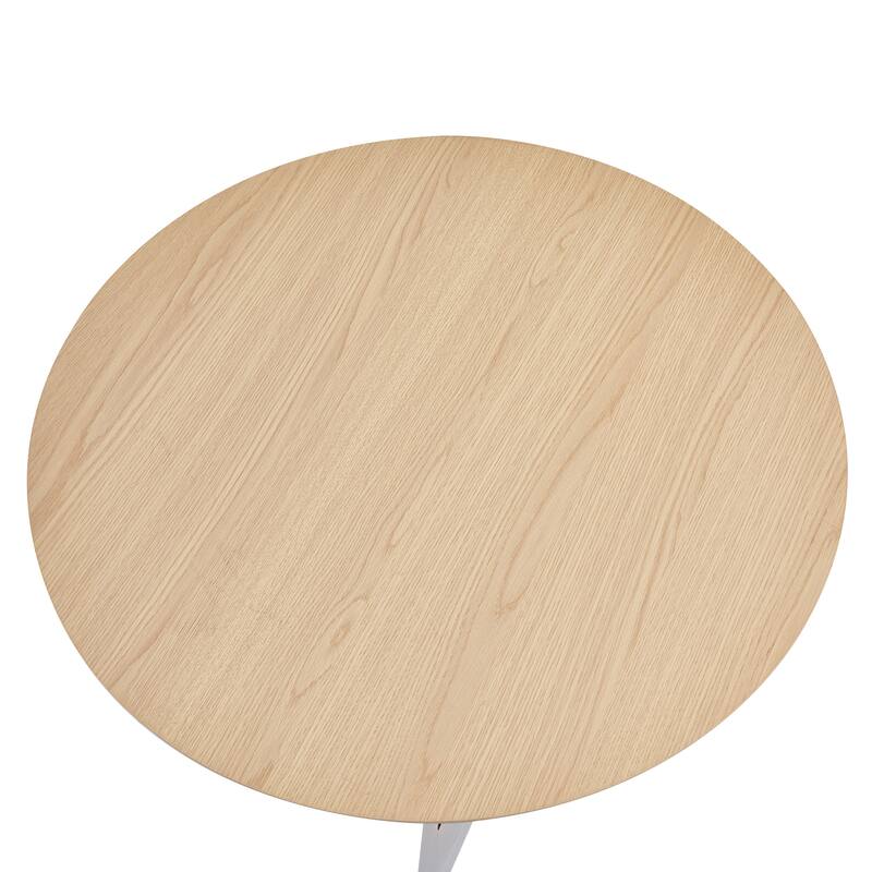 37Inch Round Dining Table, Small Round Kitchen Table With Golden Metal Legs, Suitable For 2 To 4 People