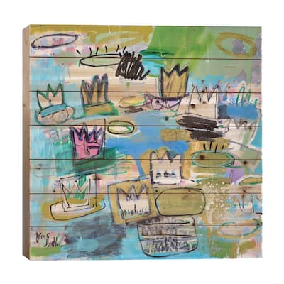 Regal de Nymphéas (No. 18) Print On Wood by Wayne Sleeth - Multi-Color