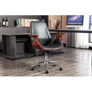 Porthos Home Colter Faux Leather Mid Century Office Chair Bed Bath Beyond 32467796