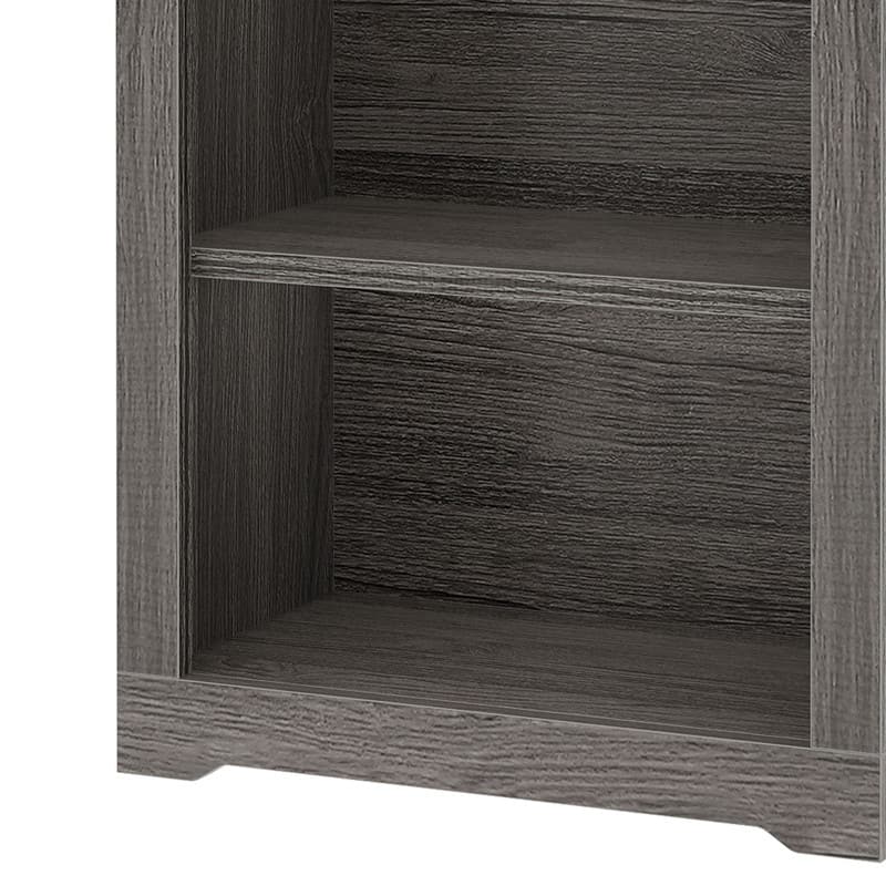 Moasis 68" Arched Bookshelf Open Display Bookcase with Storage Shelves for Living Room