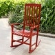 preview thumbnail 24 of 64, Cambridge Casual Alston Wood Outdoor Rocking Chair Red