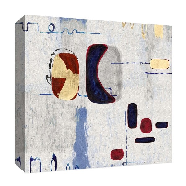 PTM Images 9-126814 PTM Canvas Collection 12" x 12" - "Golden Touches II" Giclee Abstract Art Print on Canvas