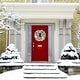 preview thumbnail 1 of 10, Fraser Hill Farm 24-in. Christmas Snowy Wreath Door Hanging