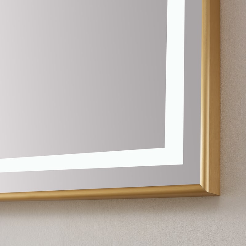 24" Rectangular LED Lighted Accent Bathroom/Vanity Wall Mirror - 24