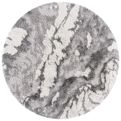 SAFAVIEH Horizon Shag Mukades Abstract 2.5-inch Thick Rug