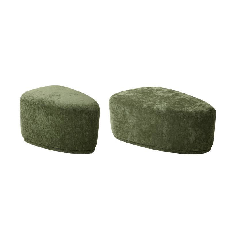 Oversized Triangle Cocktail Ottoman (Set of 2)
