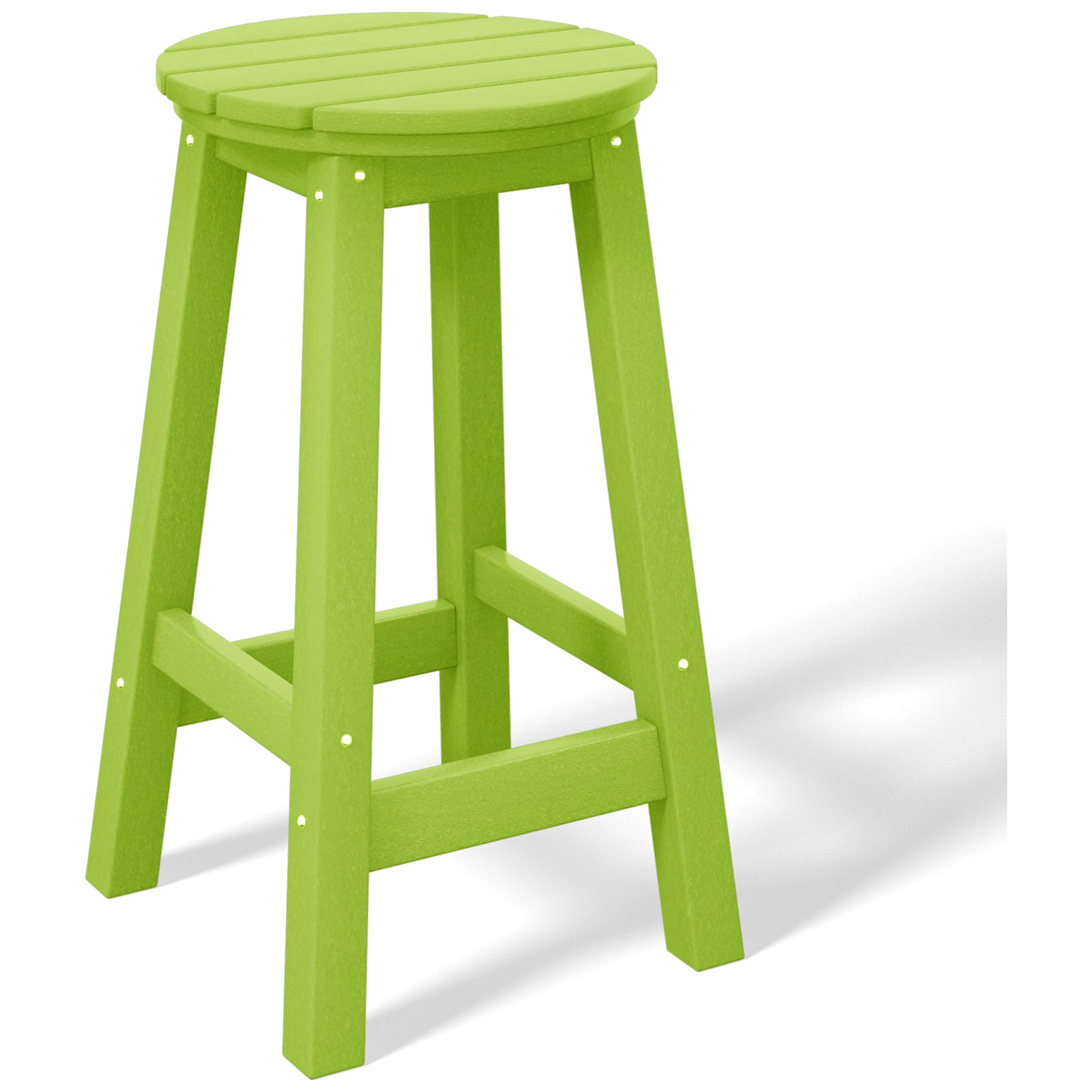 Laguna Hdpe All Weather Outdoor Patio 24" Round Counter Stool