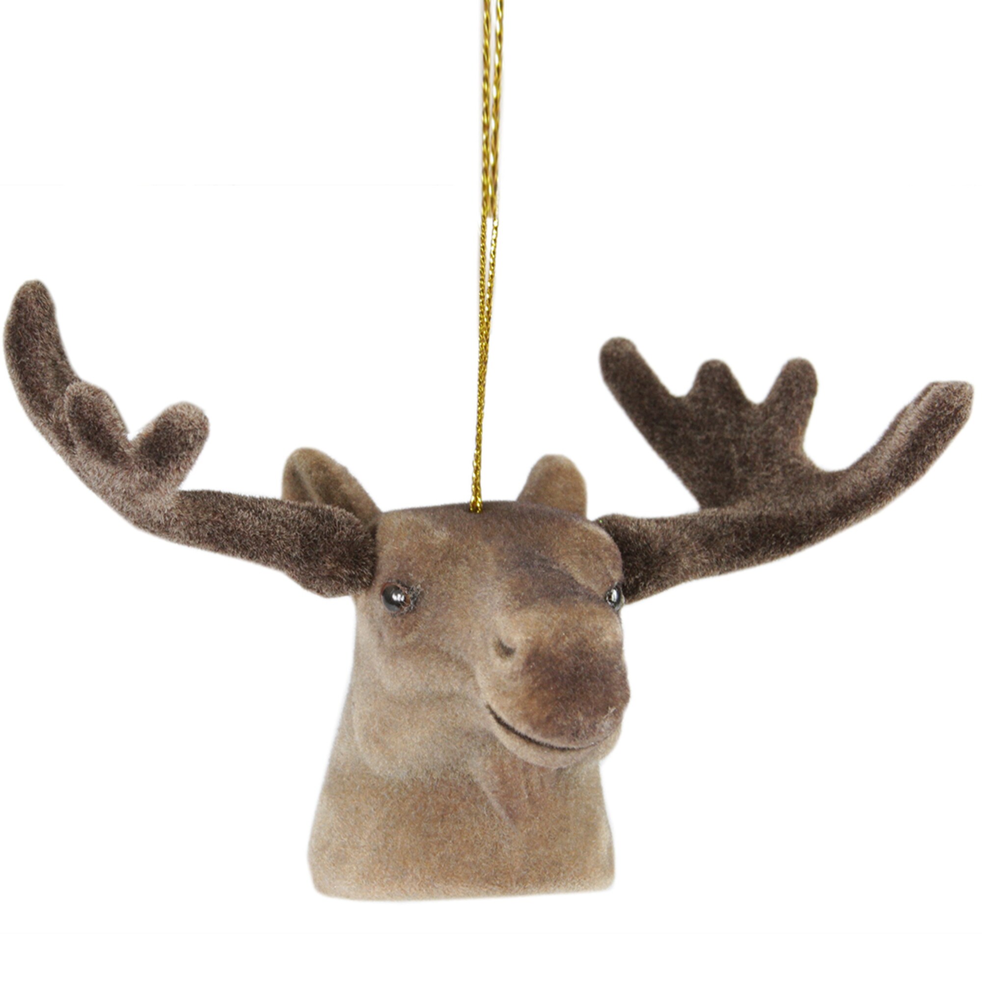 Shop 3 5 Brown Moose Head With Large Antlers Christmas Ornament