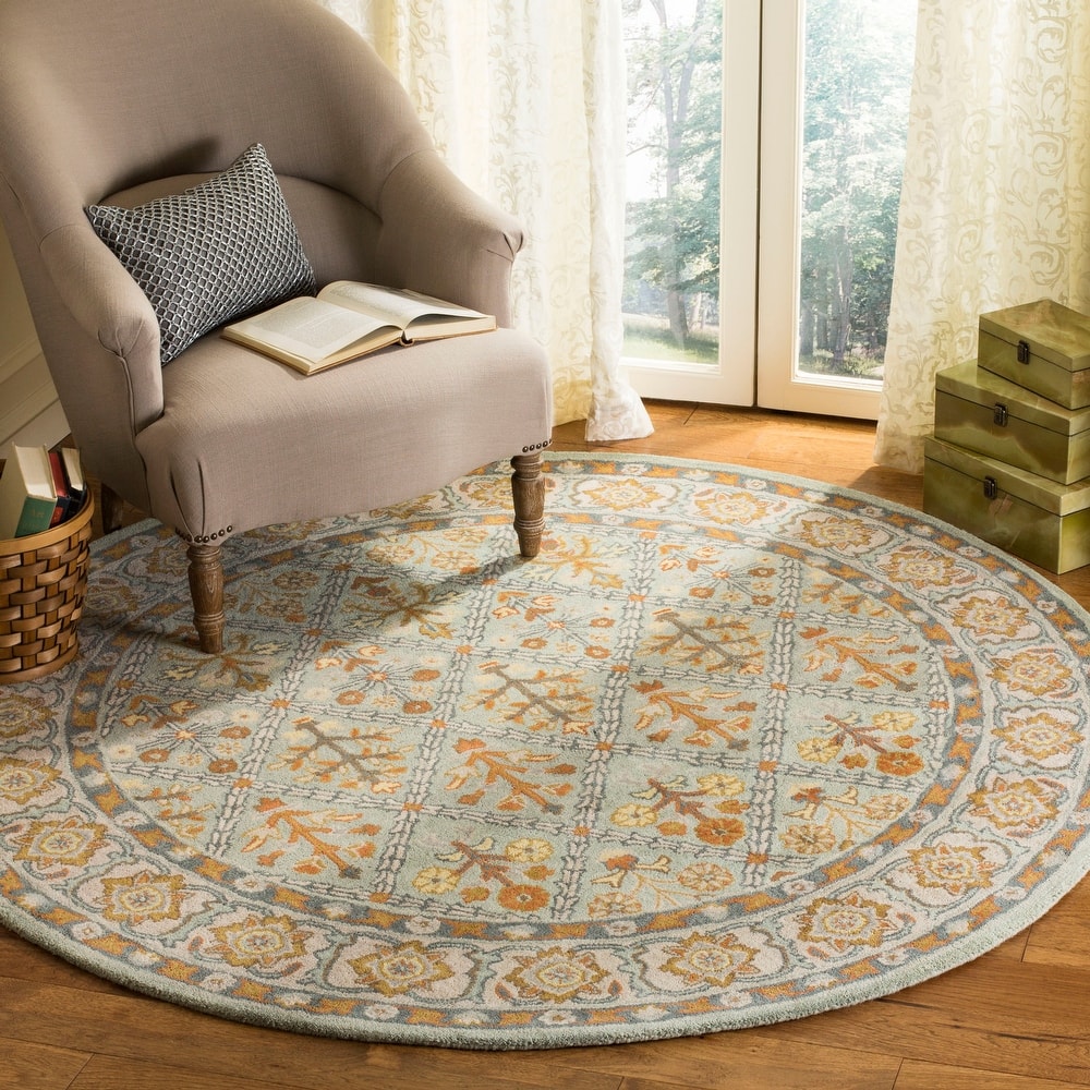 SAFAVIEH Handmade Heritage Overlapping Diamond Traditional Oriental Wool Rug