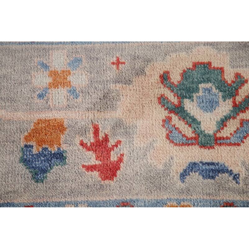 All-Over Oushak Area Rug Wool Carpet - 7'11"x 9'9"