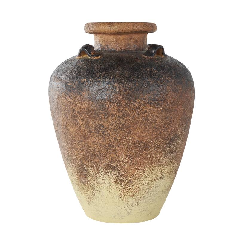 Magnesium Oxide Textured Ombre Antique Amphora Decorative Vase - Copper - Roche River Decor
