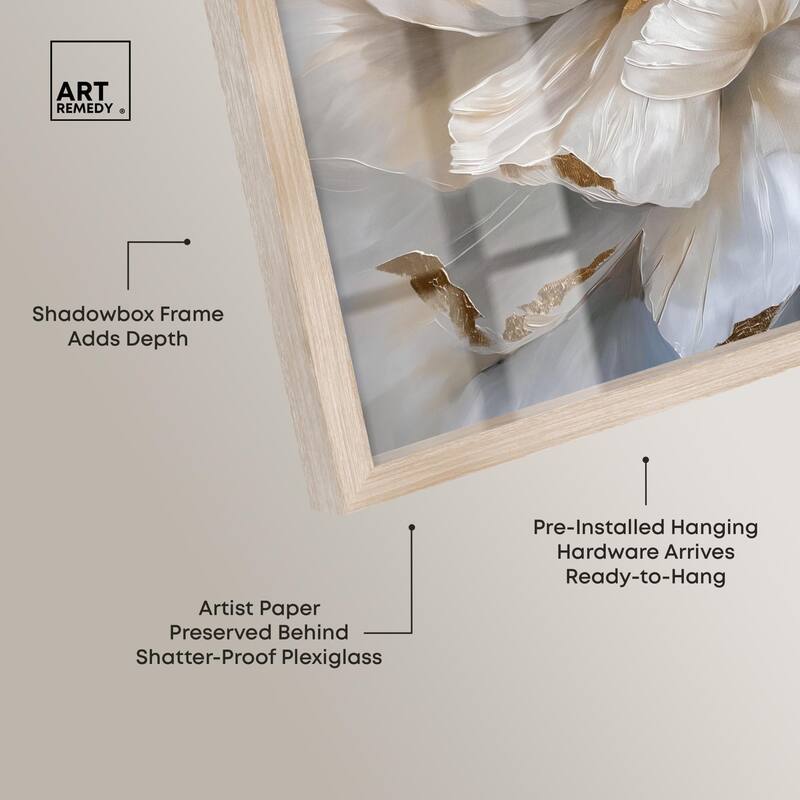 Golden Veins of Grace Shadowbox by Art Remedy