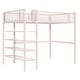 preview thumbnail 7 of 37, Artsy Twin Size Metal Loft Bed with 4-Tier Shelves and Storage, Pink