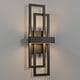 preview thumbnail 19 of 33, Modern Geometric Matte Black LED Flush Mount Wall Sconce Set of 2 or 1