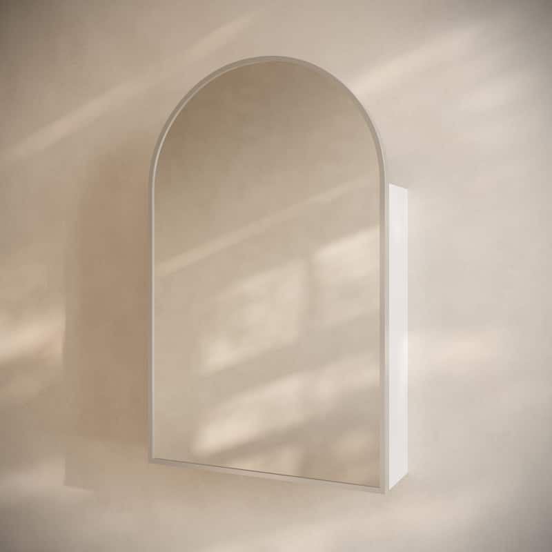 Porte 20 X 30 Arched Recessed/Wall Mount Medicine Cabinet With Mirror In Chrome - 20 x 30