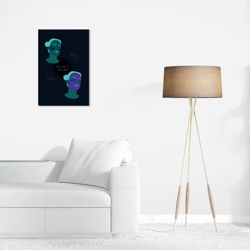 Wynwood Studio Canvas Fashion and Glam Self Skin Care White and Ivory Modern & Contemporary Wall Art Canvas Print