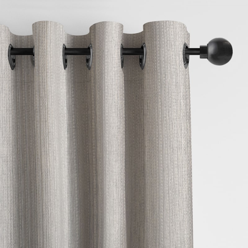 6ix Tailors Payton Natural Grommet Top Drapery Panels Set of 2