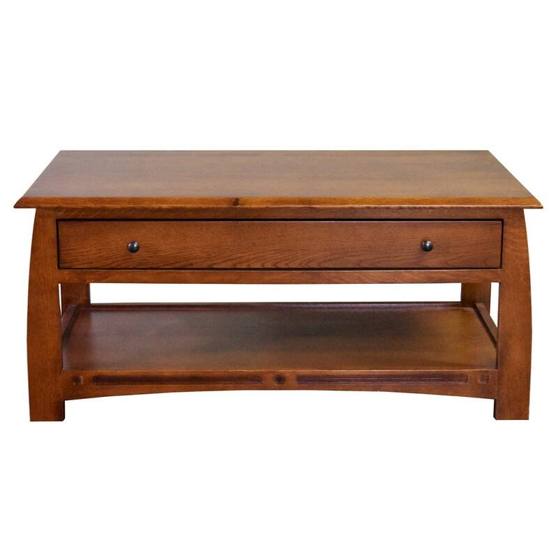 Mission Crofter Style 1 Drawer Coffee Table - Model A32