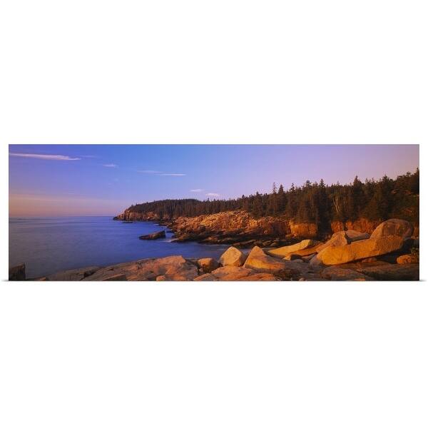 Shop Rocks On The Coast Acadia National Park Maine New England Poster Print Overstock 16876708