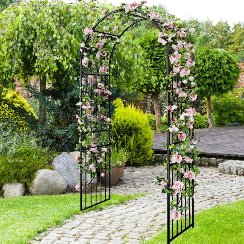 85.5''H Steel Arbor - Black