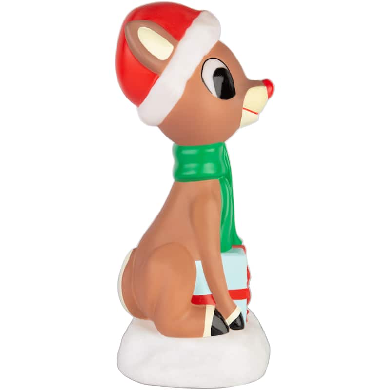 Lighted Blow Mold Decor-Rudolph-14"-Rudolph