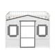 preview thumbnail 21 of 112, Solid Wood House Loft Bed with Window Design and Ladder, Twin/Full Size Playhouse Bed Loft Bed Frame with Guardrail for Kids