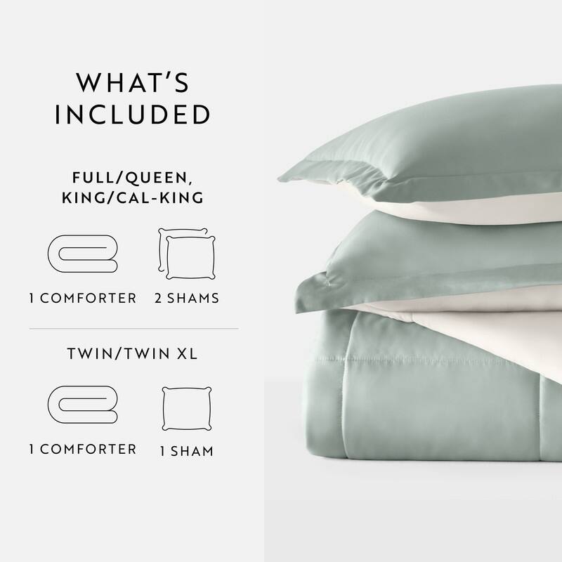 Soft Essentials All-season Down Alternative Reversible Lightweight Comforter Set