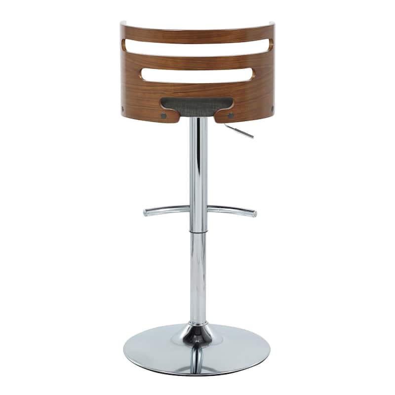 Carson Carrington Cranagh Adjustable Bar Stool with Rounded T Footrest (Set of 2)