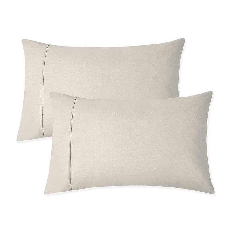 Purity Home 300TC Organic 100% Cotton Cool & Crisp Pillowcase Set