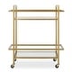 preview thumbnail 1 of 2, Uttermost Erena Brass Bar Cart