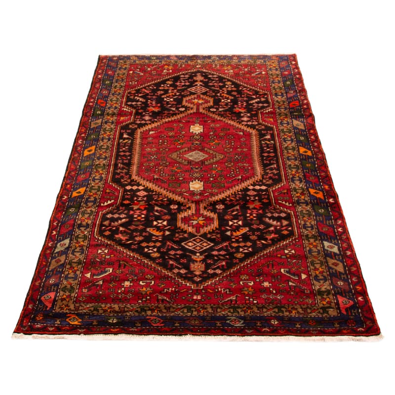 ECARPETGALLERY Hand-knotted Anadol Red Wool Rug - 4'7 x 8'8
