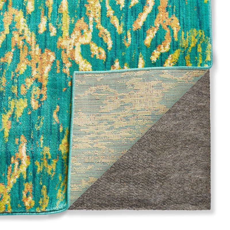 Alexander Home Lagoon Modern Damask Ikat Area Rug
